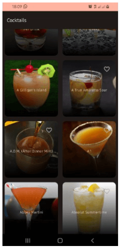 A multimodular android app that list cocktails and other drinks