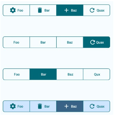 A small library for Material Design 3 inspired Segmented Button