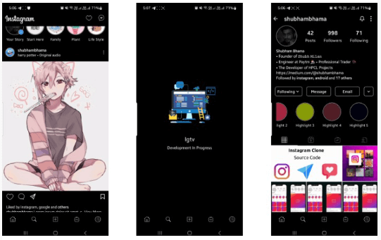 Instagram Clone App using Jetpack Compose