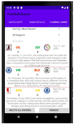 Leader board Android App