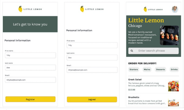 Little Lemon Food Ordering App using Kotlin