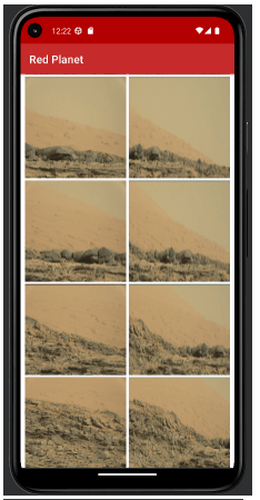 The interesting way to explore the landscapes of Mars from your Android device